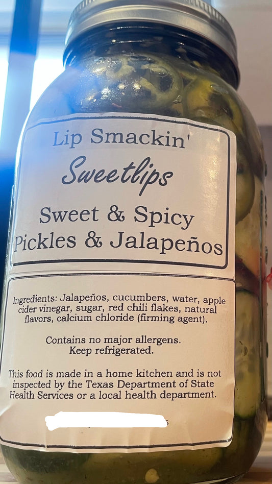 32oz Sweet & Spicy Pickles & Jalapeños